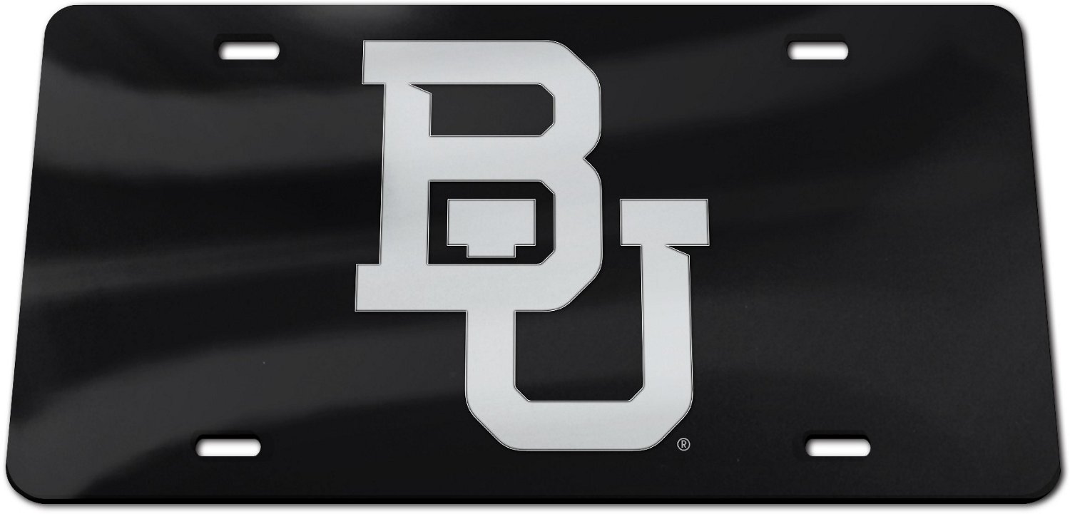 WinCraft Baylor University Blackout Acrylic Classic License Plate                                                                - view number 1 selected