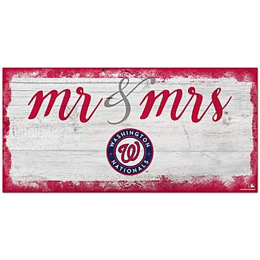 Fan Creations Washington Nationals Mr and Mrs 6x12 Sign                                                                         