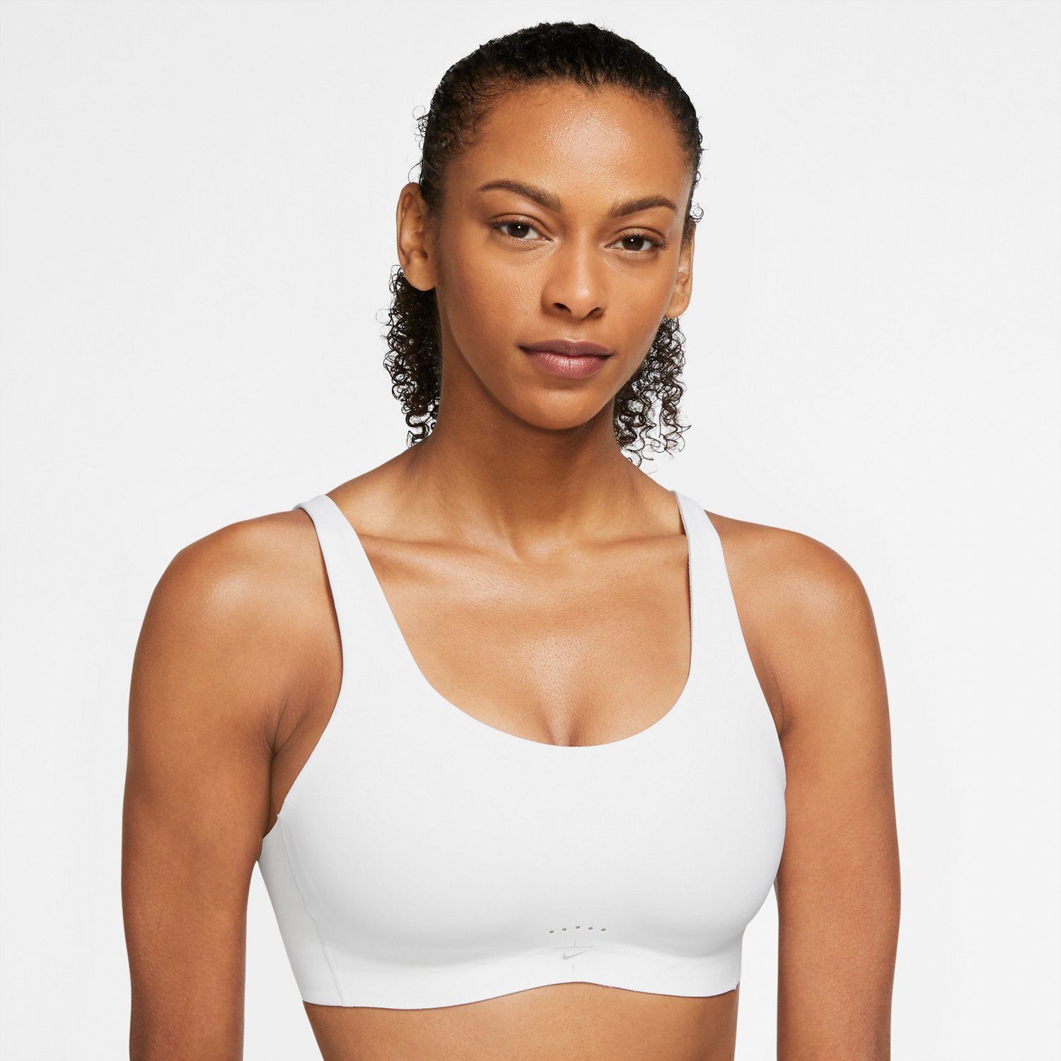 See Price in Bag White Nike Alate Sports Bras.