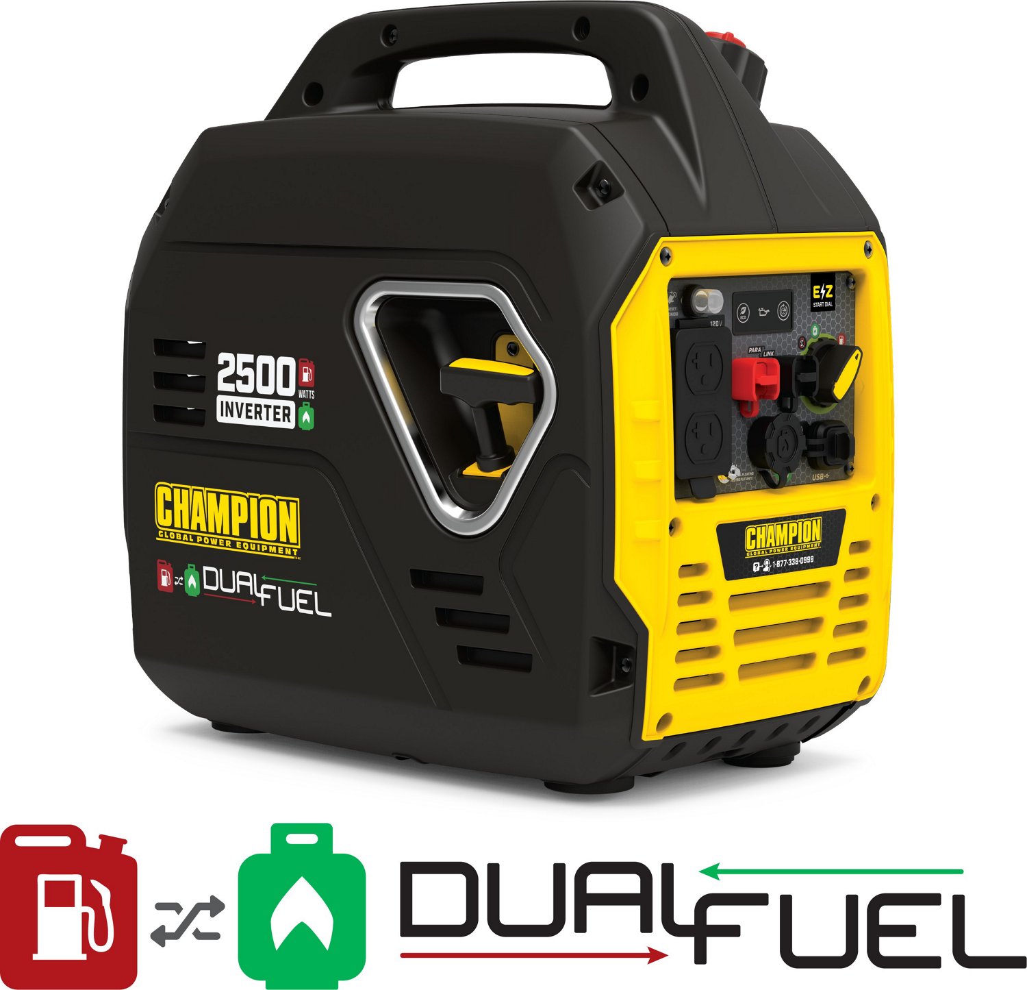 Champion 2,500-Watt Ultralight Portable Dual Fuel Inverter Generator                                                             - view number 1