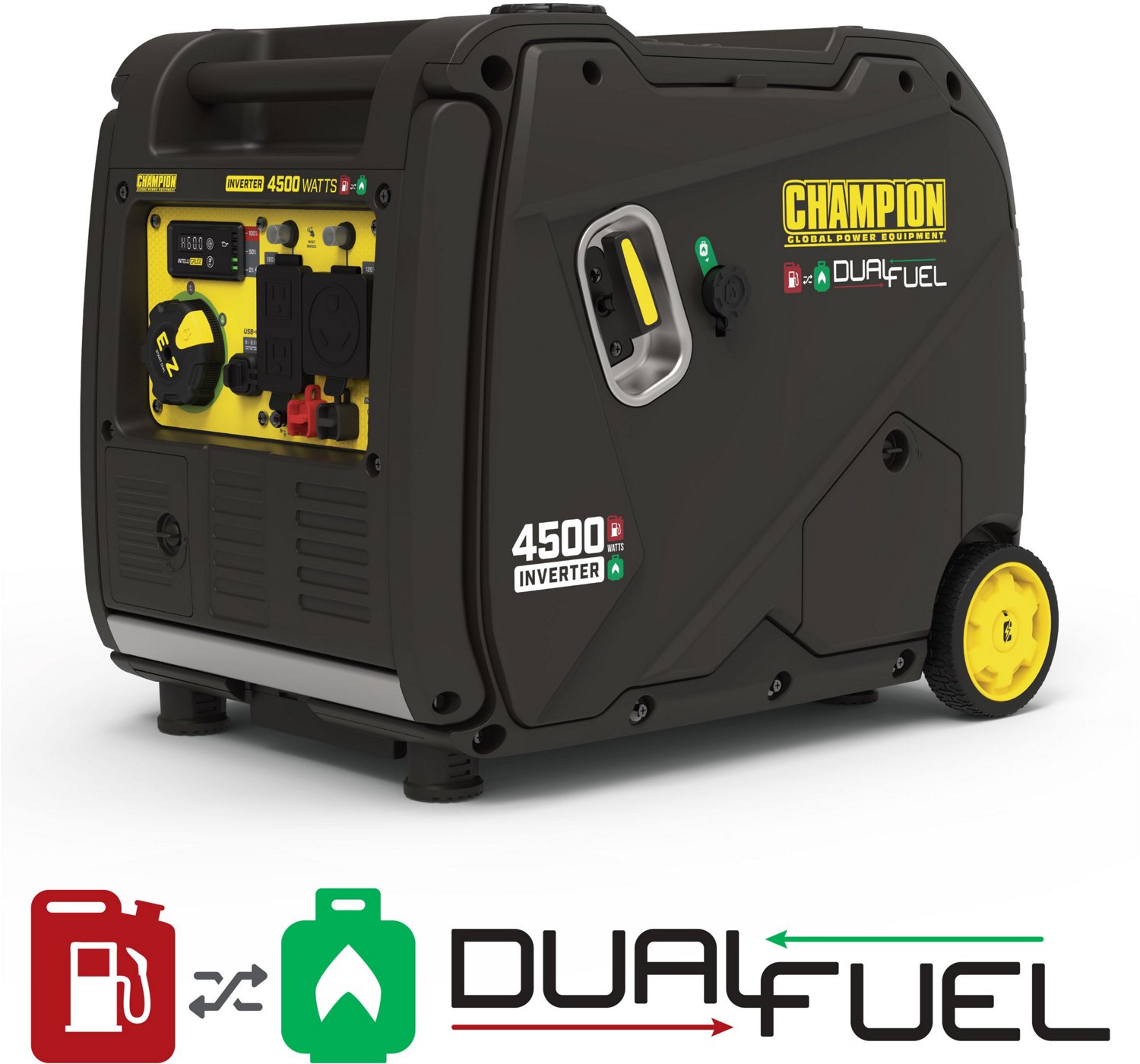 Champion 4,500Watt Portable Dual Fuel Inverter Generator with Quiet