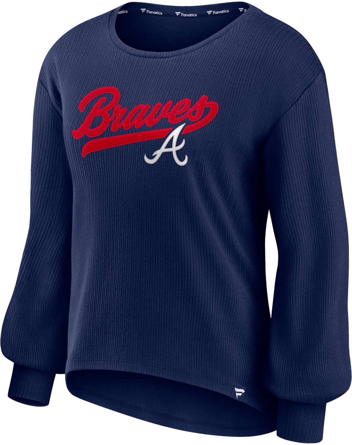 Fanatics Women's Atlanta Braves Iconic Brushed Rib Flowy Long Sleeve