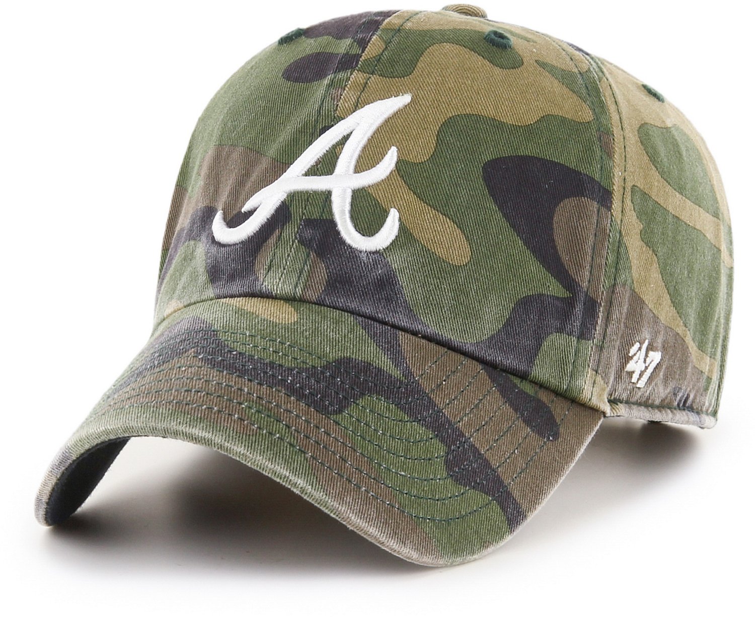 '47 Men's Atlanta Braves Camouflage Clean Up Cap