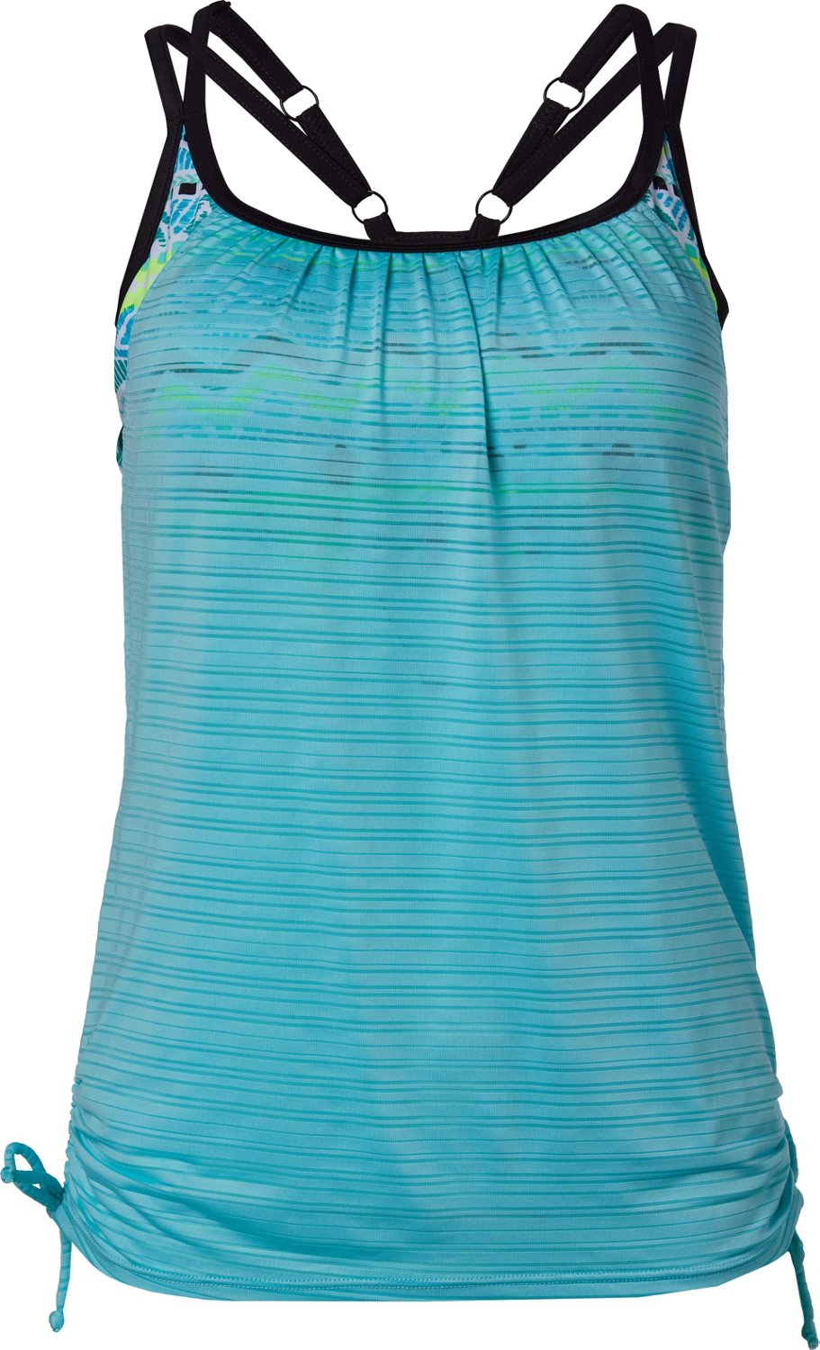 Gerry Women's Adobe Ruched 2for Tankini Swim Top Academy