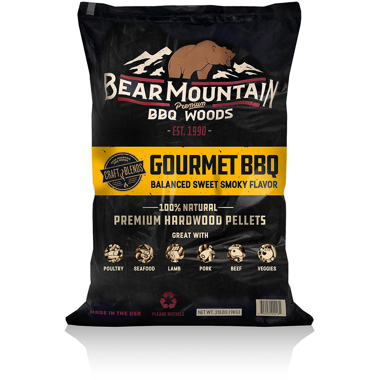 Bear Mountain BBQ Gourmet BBQ Craft Blends 20 lb Wood Pellets                                                                    - view number 1