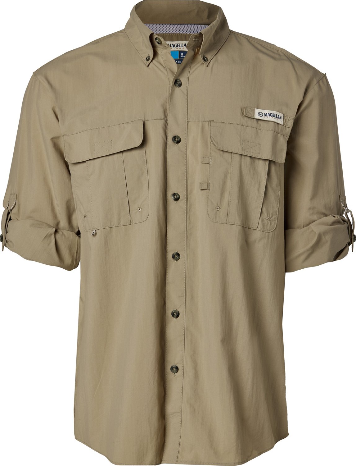 Magellan Outdoors Men's Laguna Madre Solid Long Sleeve Fishing Shirt