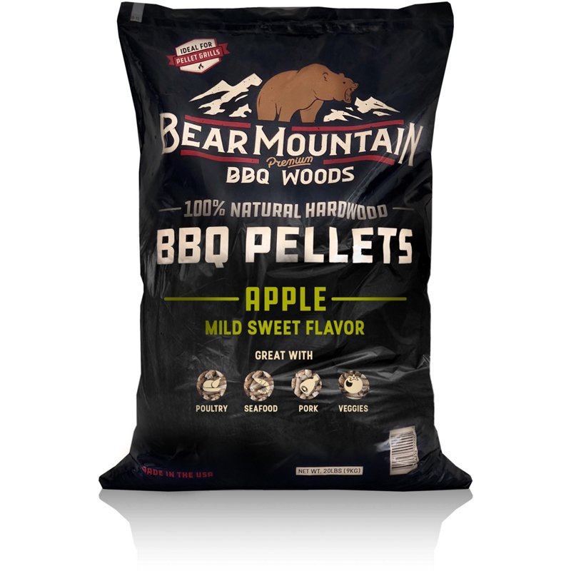 Photos - BBQ Accessory Bear Mountain BBQ Apple BBQ 20 lb Wood Pellets - Charcoals And Oils at Academy Sports FK11