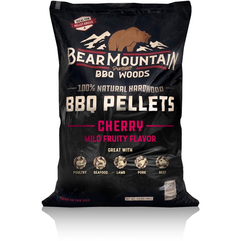 Photos - BBQ Accessory Bear Mountain BBQ Cherry BBQ 20 lb Wood Pellets - Charcoals And Oils at Ac