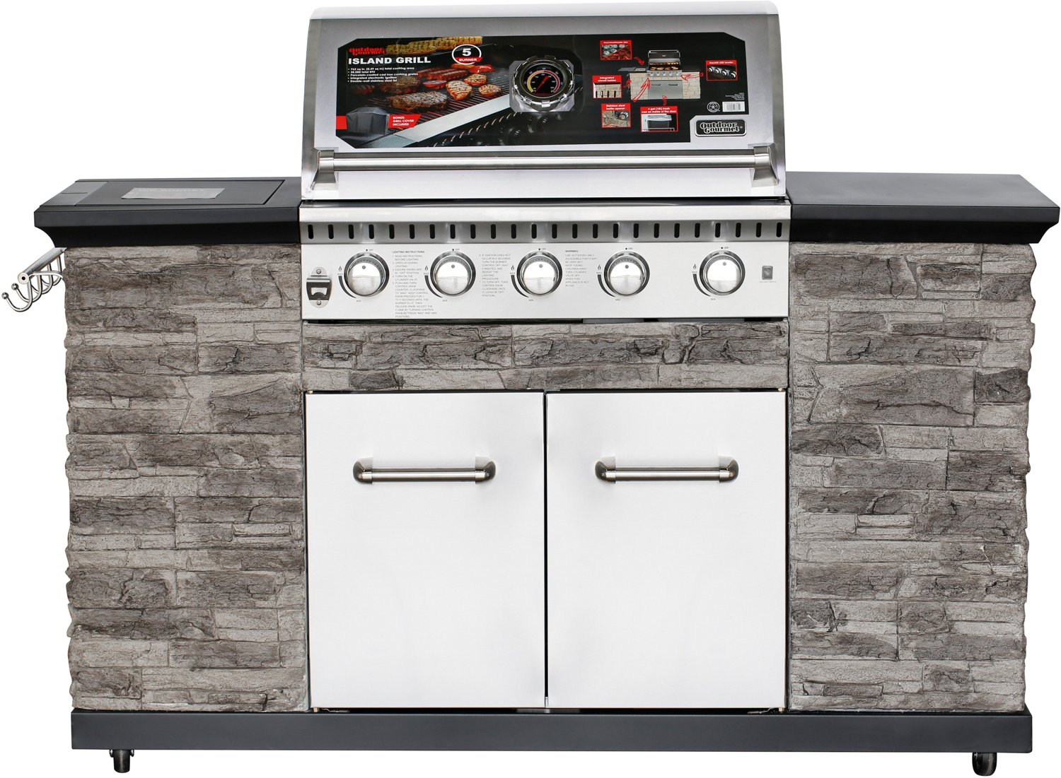 Outdoor Gourmet 5Burner Island Grill Academy