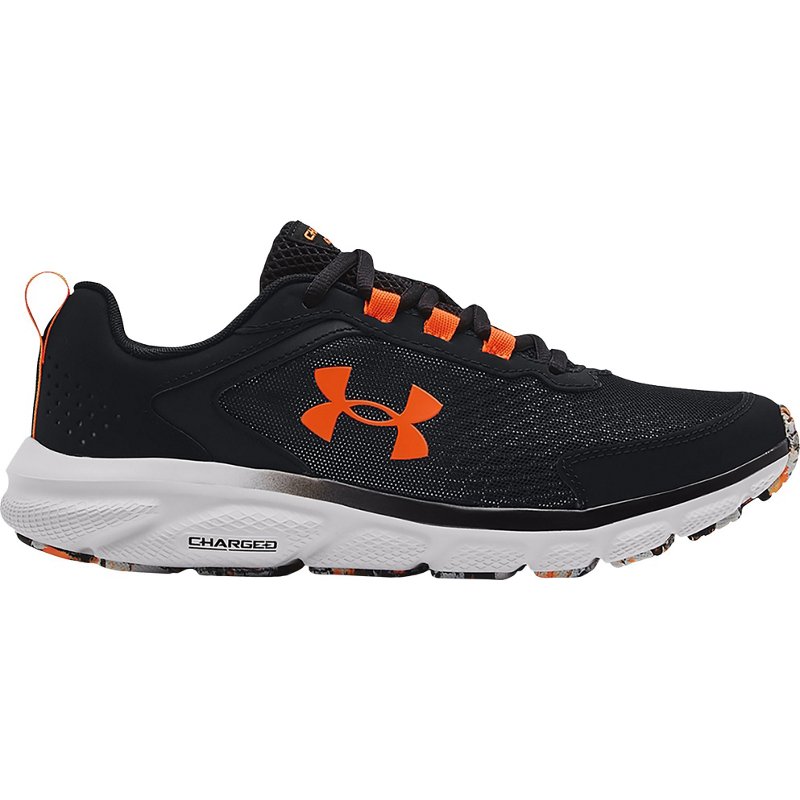 Under Armour Men's Charged Assert 9 Marble Running Shoes Gray Dark/Orange, 14 - Men's Running at Academy Sports product image
