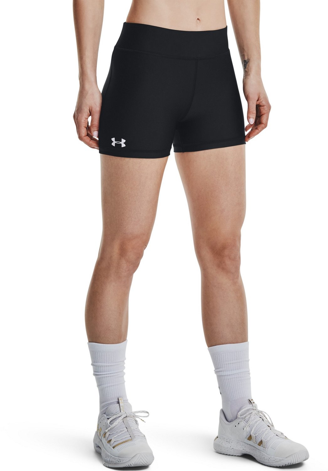 Under Armour Team Shorty 4 Volleyball Spandex Shorts Black