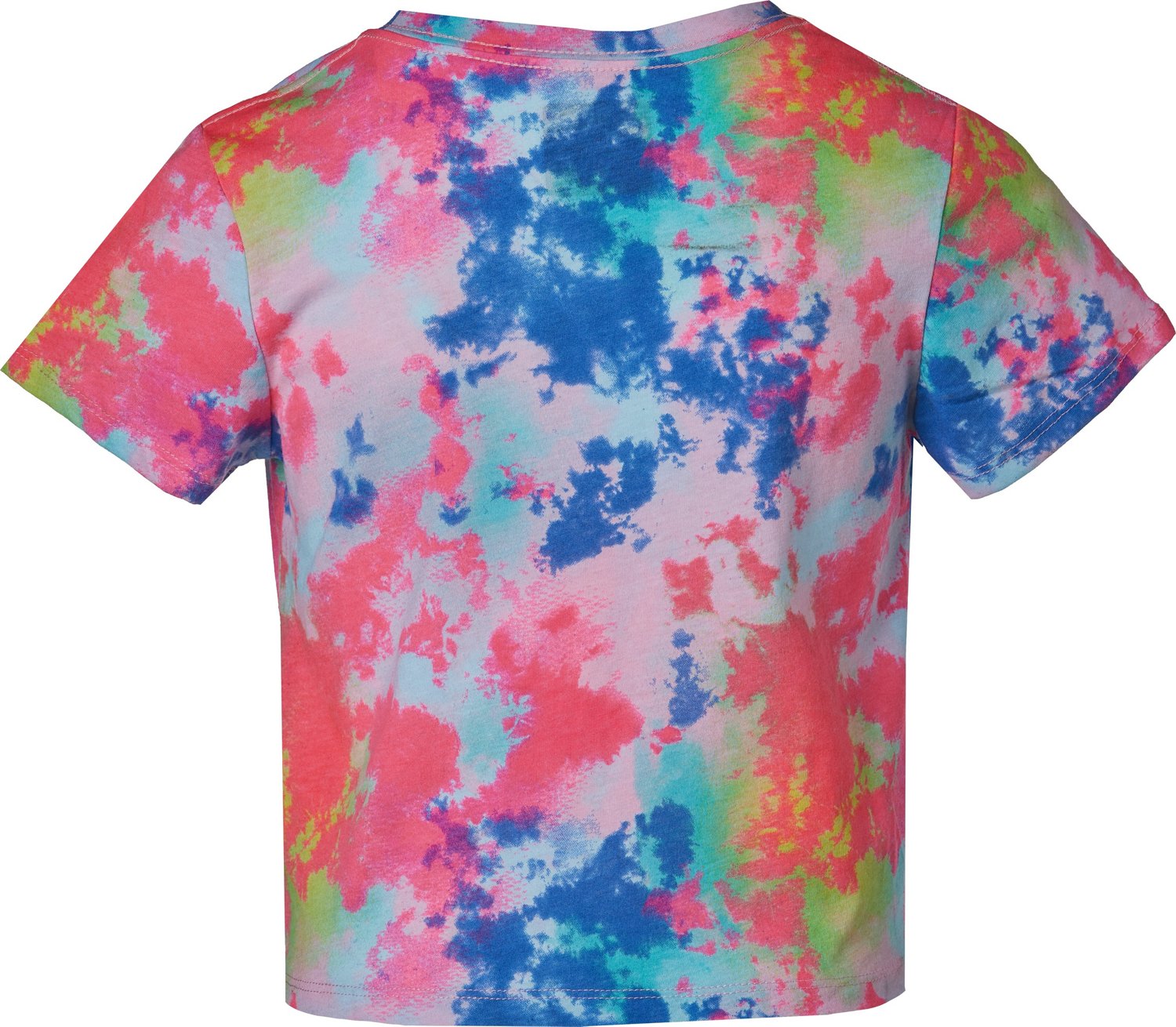 Hurley Girlsâ€™ Tie Dye Front Knot T-shirt - view number 2