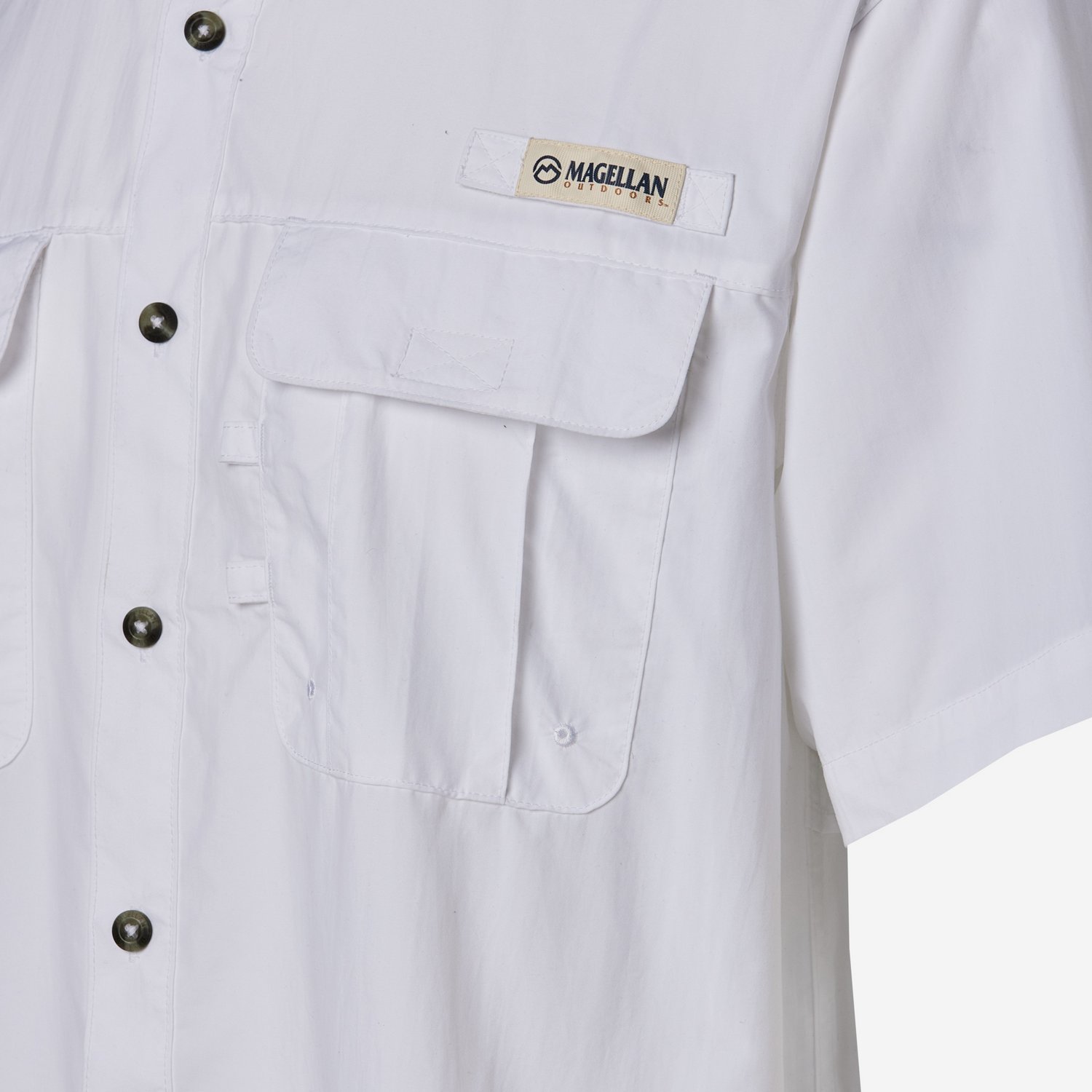 Magellan Outdoors Men's Laguna Madre Solid Short Sleeve Fishing Shirt - view number 5