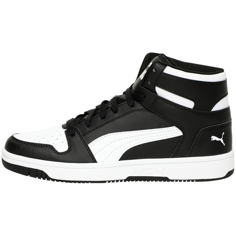 PUMA Men's Rebound LayUp Shoes White/Black, 8 - Men's Active at Academy Sports product image