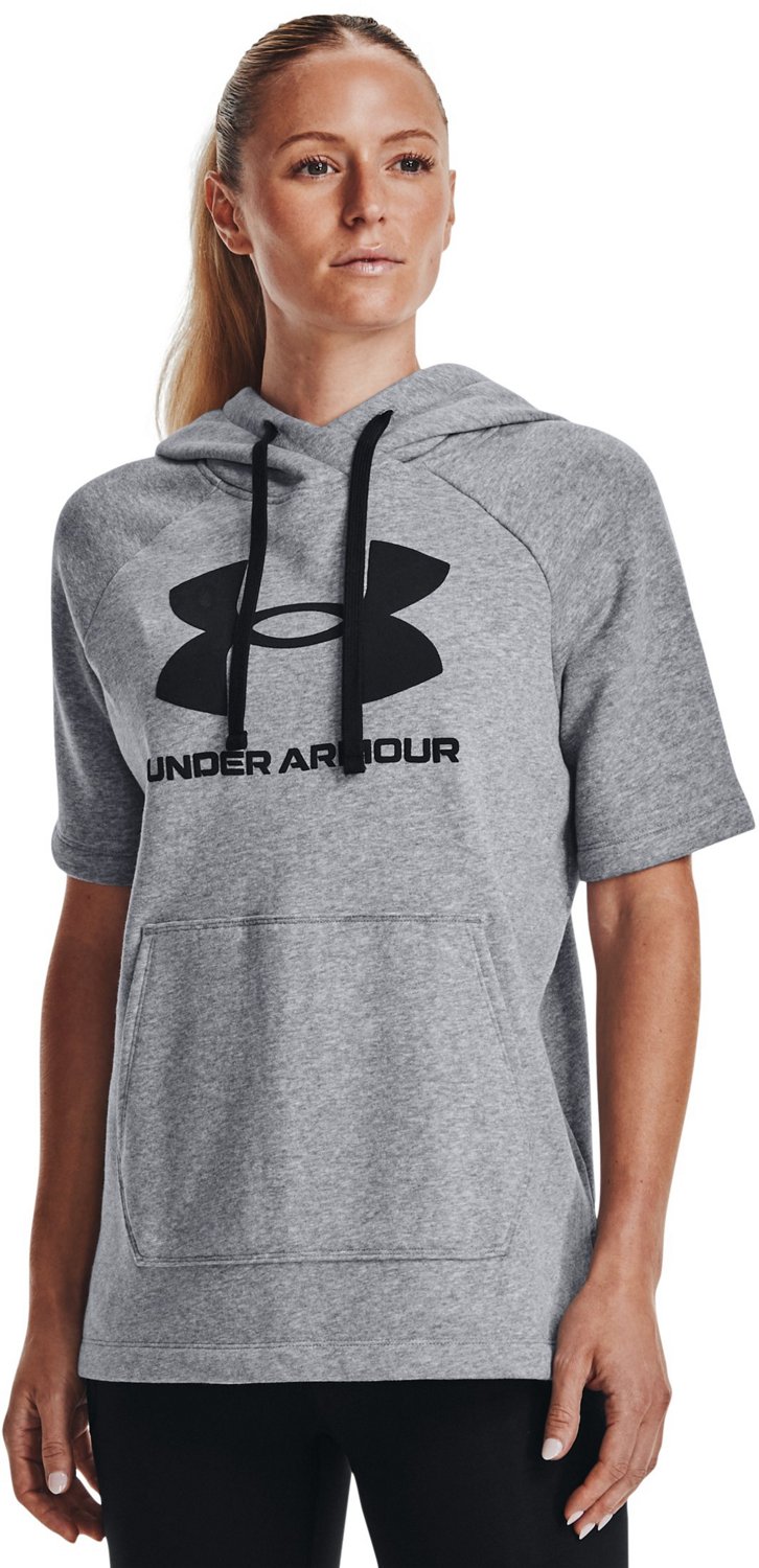 Under armour rival best sale fleece logo ss hoodie