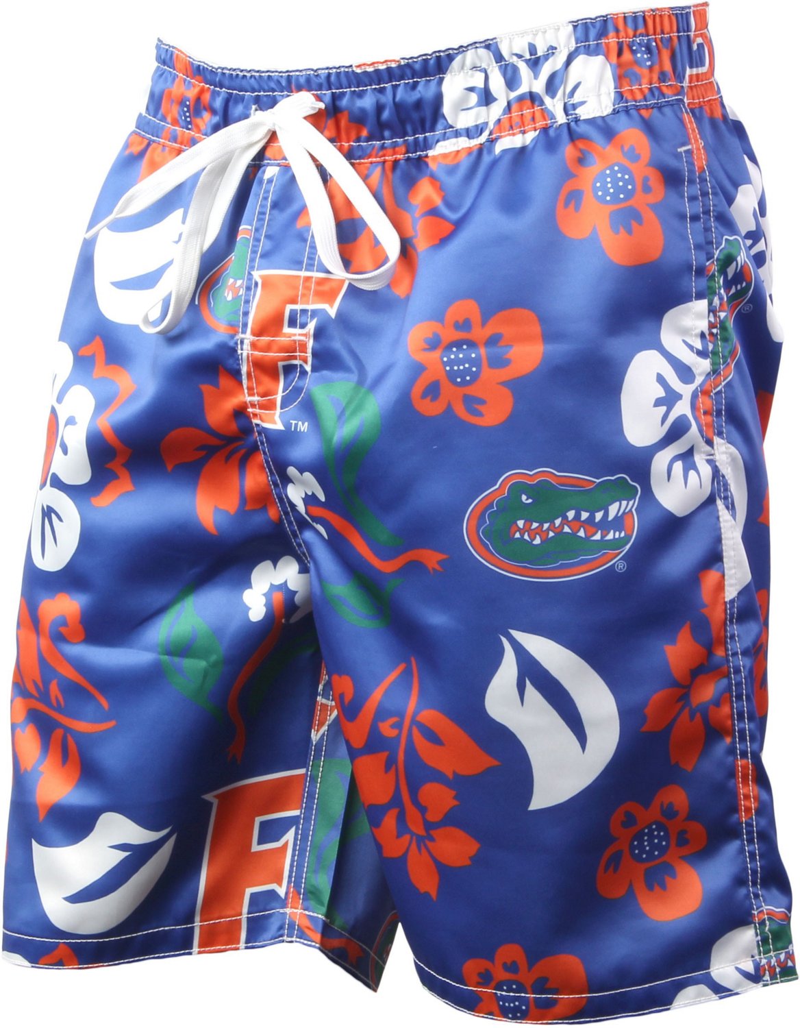 Wes and Willy Men’s University of Florida Vintage Floral Swim Trunks ...