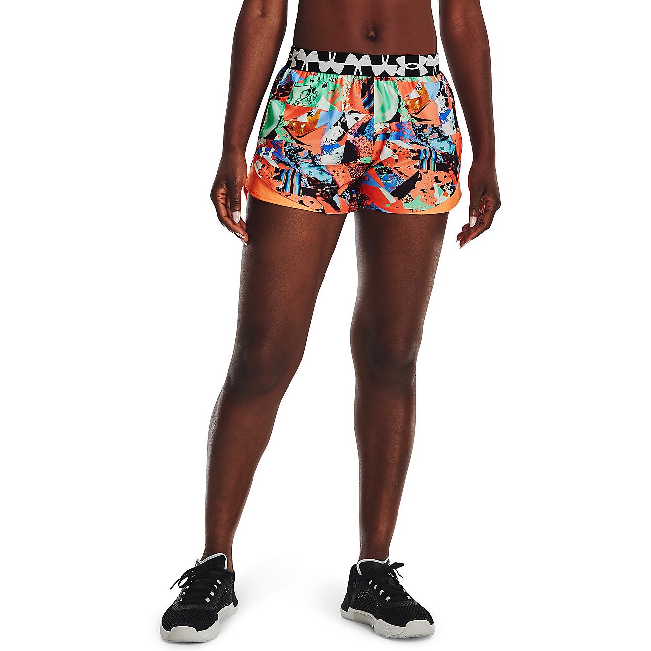 Under Armour Kids Girls Play Up Tropical Tide Childrens Sports Training Shorts 