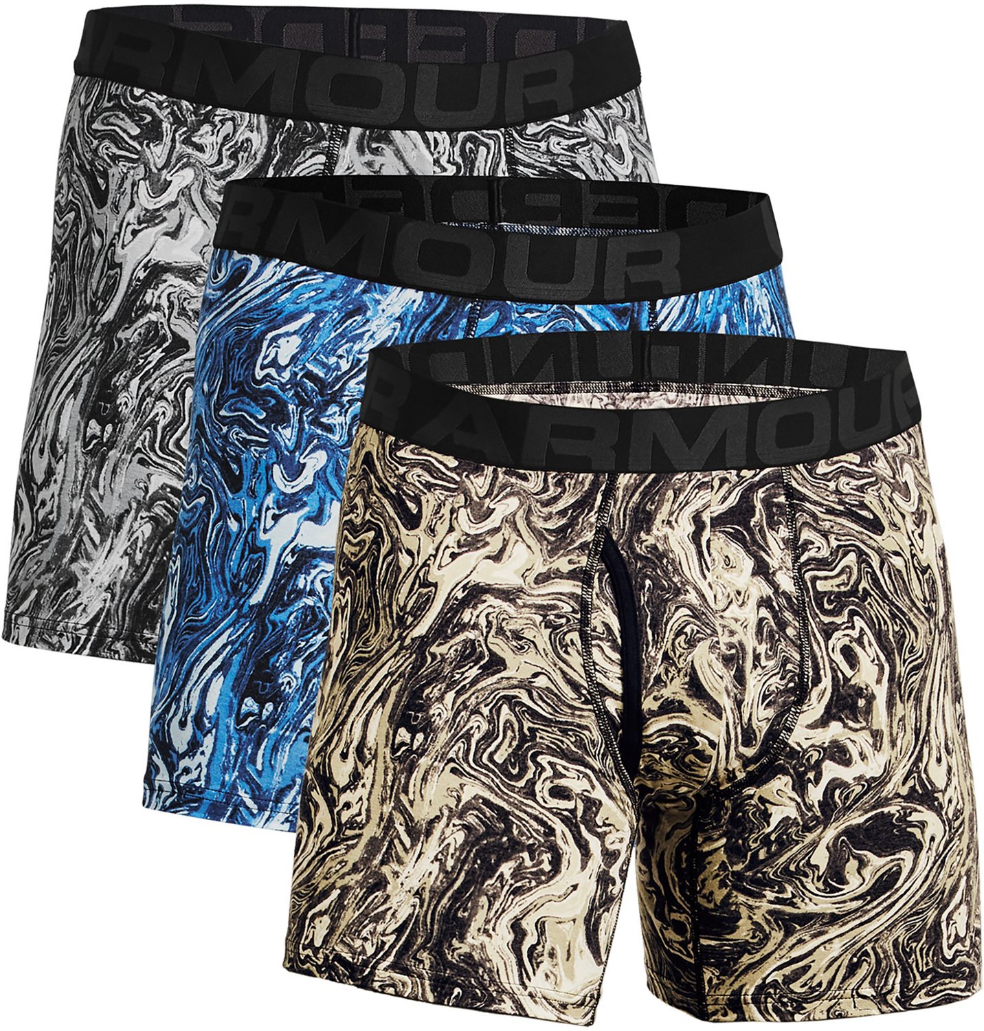 Under Armour Men's Charged Cotton 6 in Boxers 3-Pack - view number 3