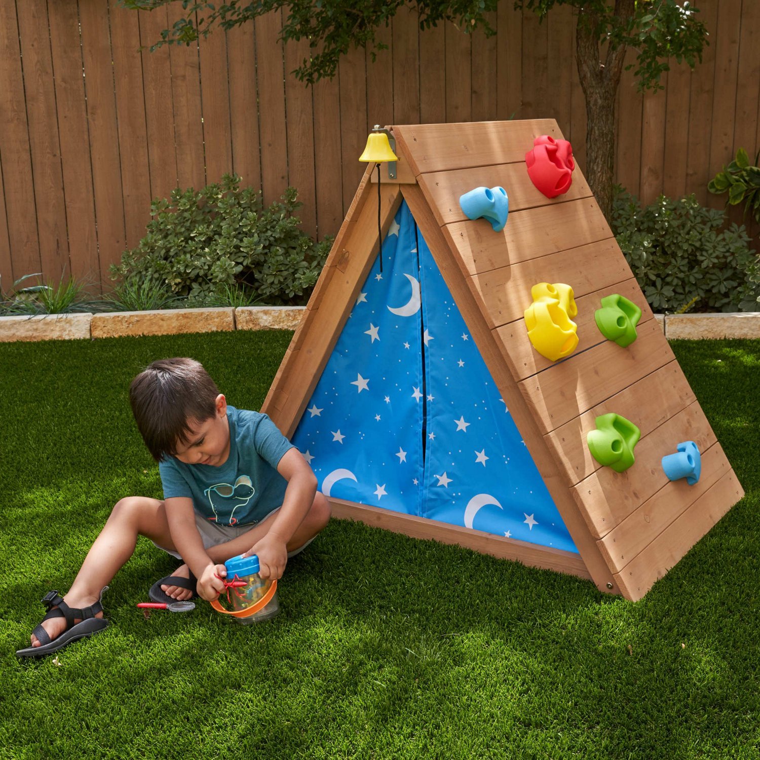 KidKraft A-Frame Hideaway and Climber - view number 5