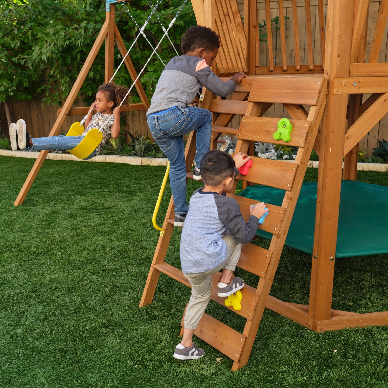 KidKraft Jungle Journey Swing Set Playset Academy