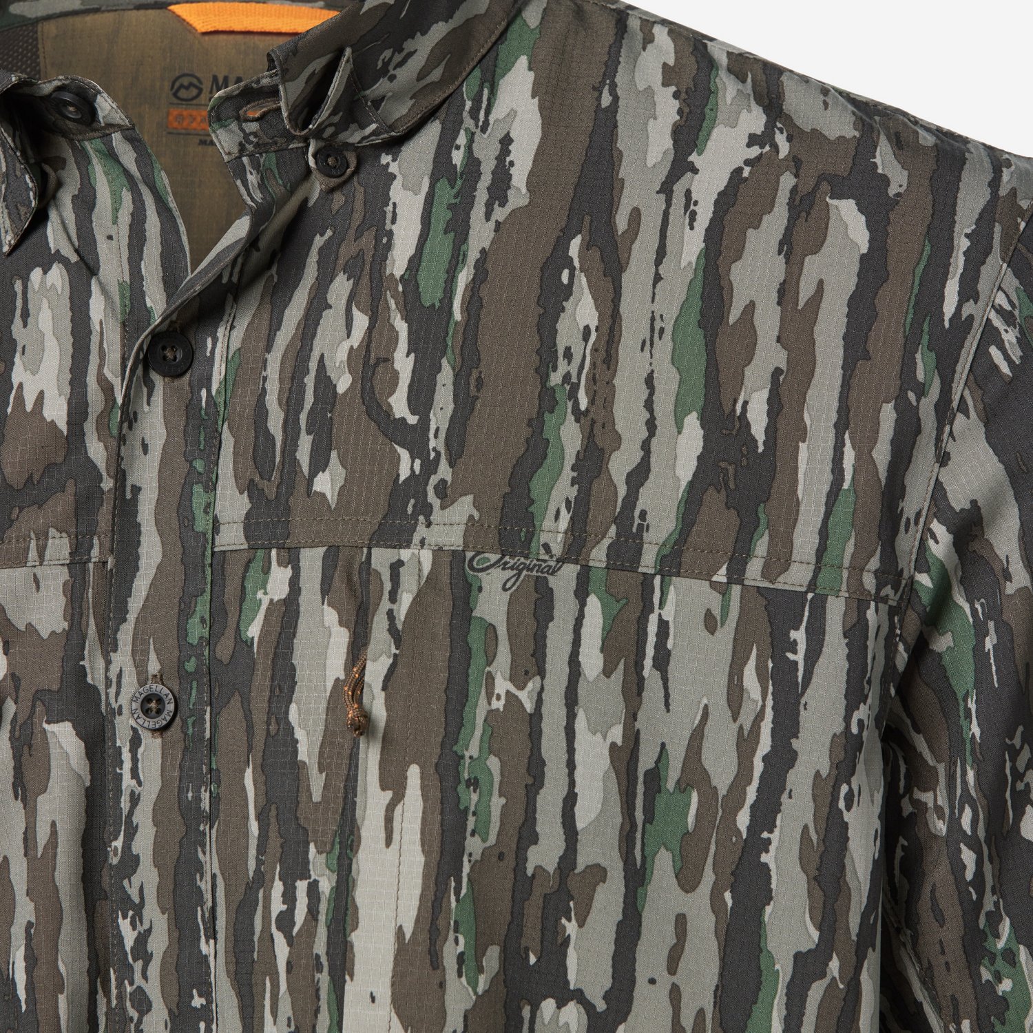 Magellan Outdoors Men's Lightweight Ripstop Button Down Short Sleeve Shirt