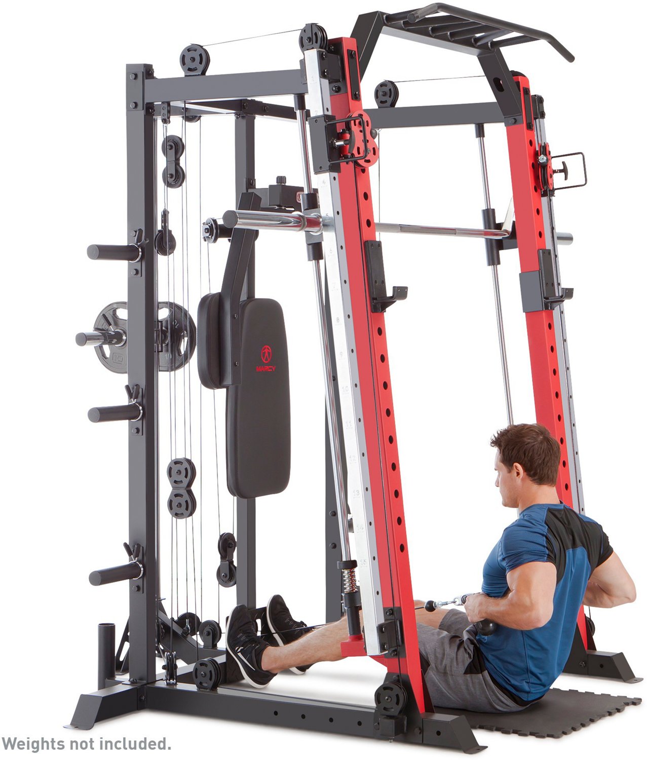 Marcy home gym online fitness deluxe cage system