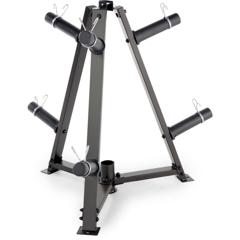 Marcy Tree Olympic Plate Tree and Vertical Bar Holder Gray - Free Weights/Bulk at Academy Sports