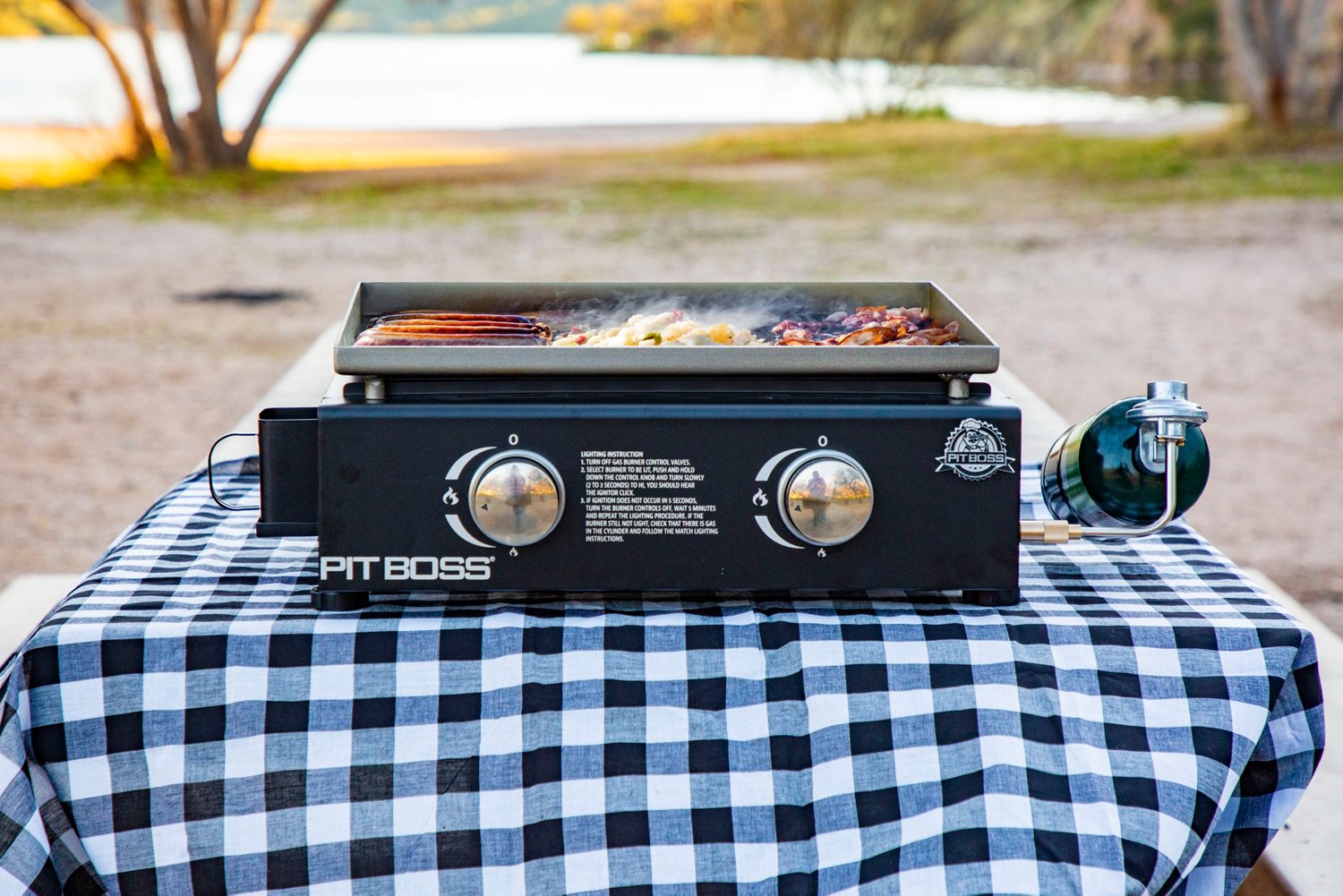 Pit Boss 2Burner Portable Tabletop Gas Griddle Academy