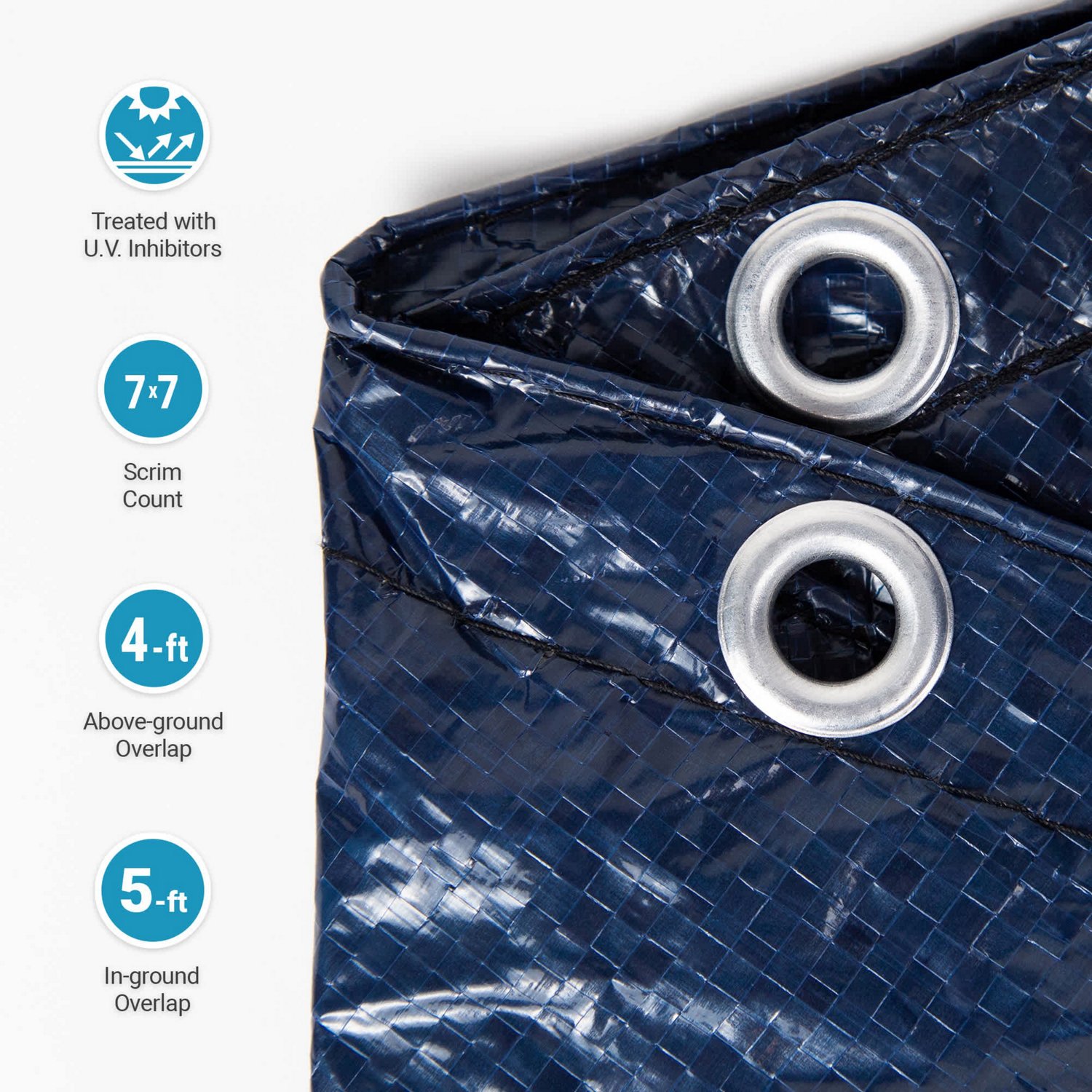 Blue Wave Gold Grade 28 ft Above Ground Pool Winter Cover - view number 3