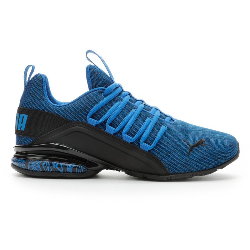 PUMA Men's Axelion Bubble Graphic Training Shoes Black/Blue, 8 - Men's Active at Academy Sports product image