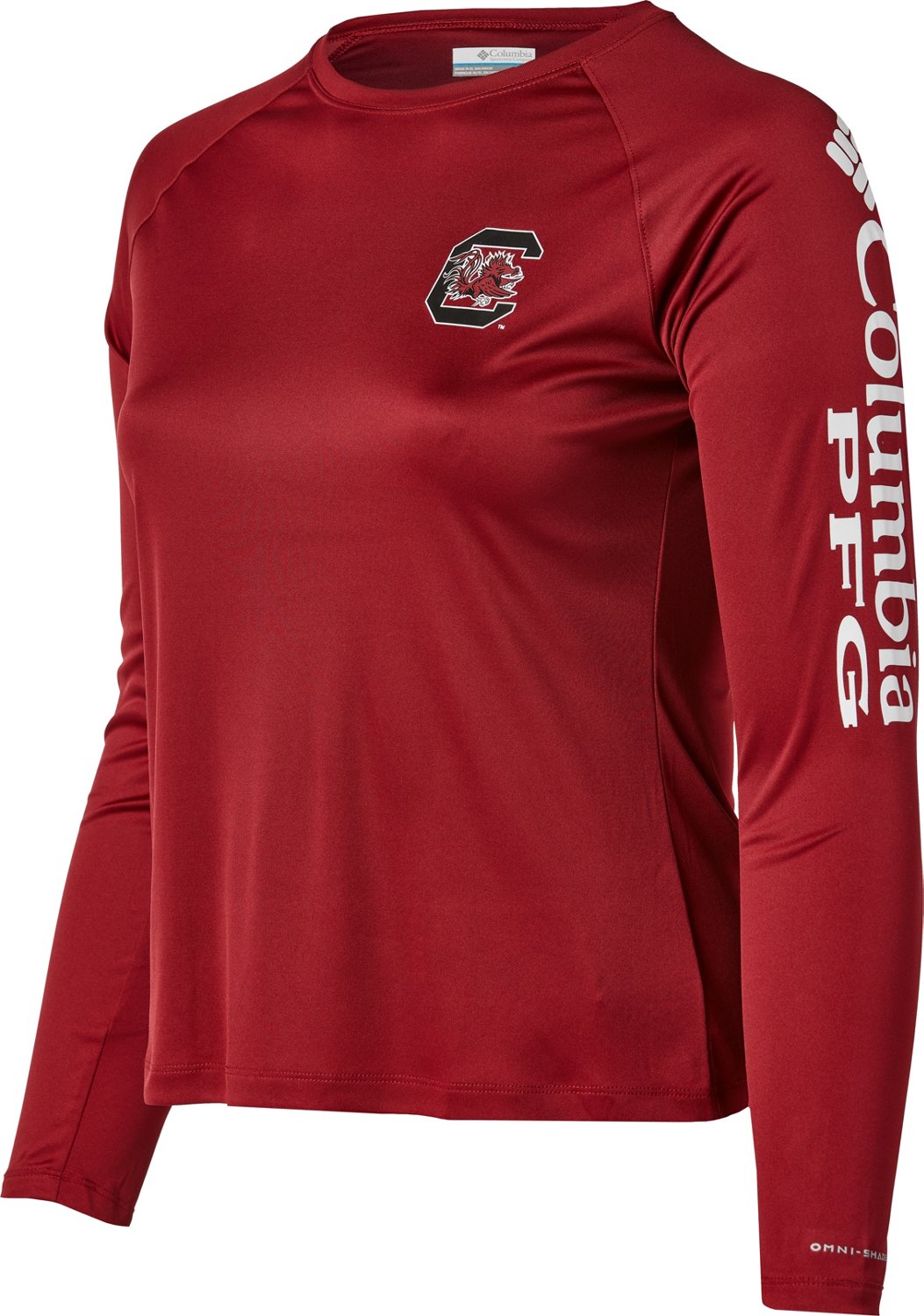 Columbia Sportswear Women's University of South Carolina CLG Terminal Tackle Long-Sleeve Graphic T-shirt                         - view number 1 selected