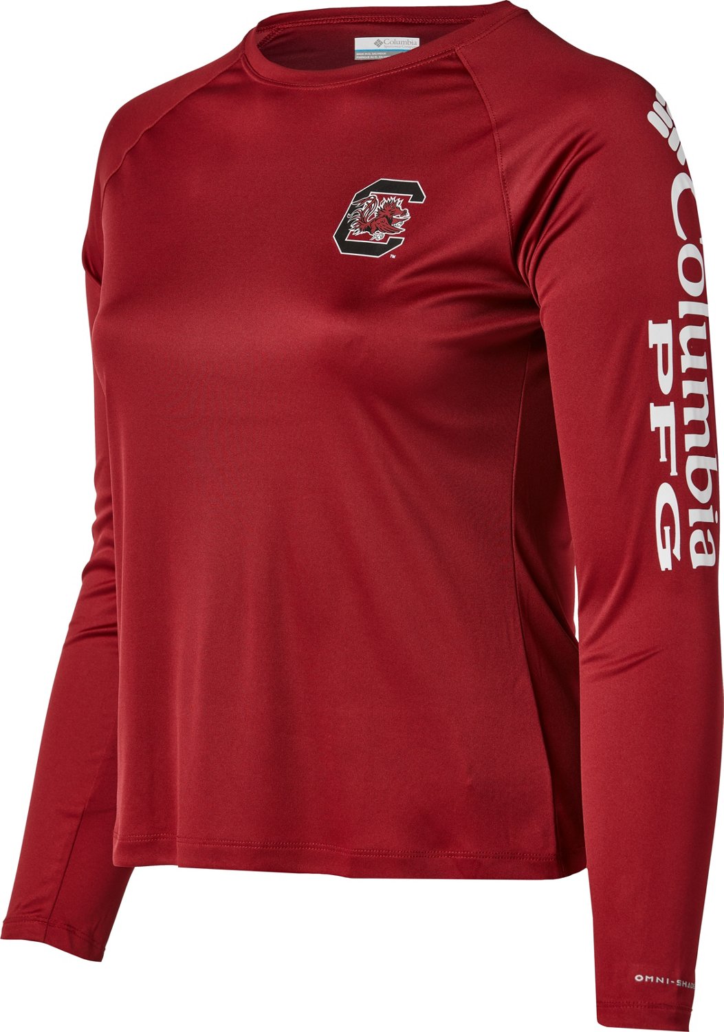 Columbia Sportswear Women's University of South Carolina CLG Terminal  Tackle Long-Sleeve Graphic T-shirt