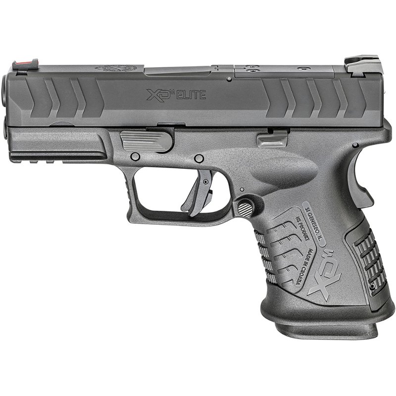 Springfield Armory XD(M) Elite 10mm 3.8" Bbl Black Optic Ready Handgun w/ Fiber Optic Sights, TacRack RS, 2x11rd Mags XDME93810CBHCOSP