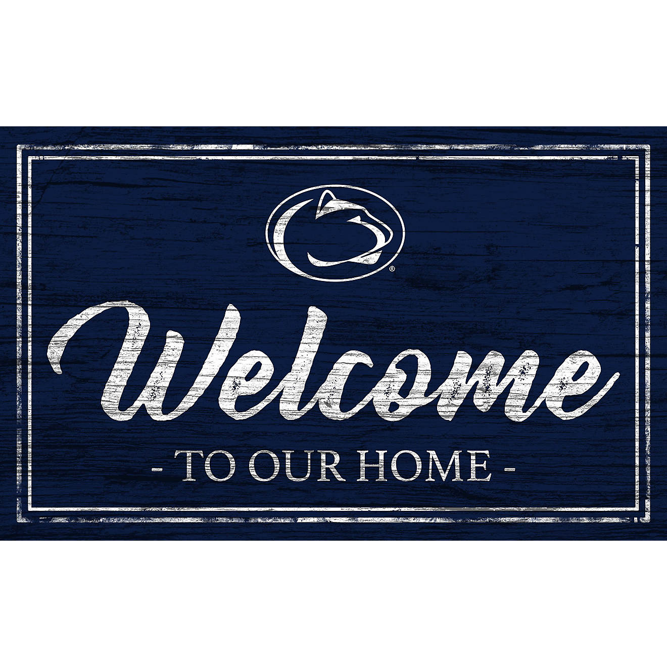Fan Creations Penn State University Team Welcome Sign                                                                            - view number 1