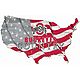 Fan Creations Ohio State University USA Shape Flag Cutout 12 in x 18 in Sign                                                     - view number 1 selected