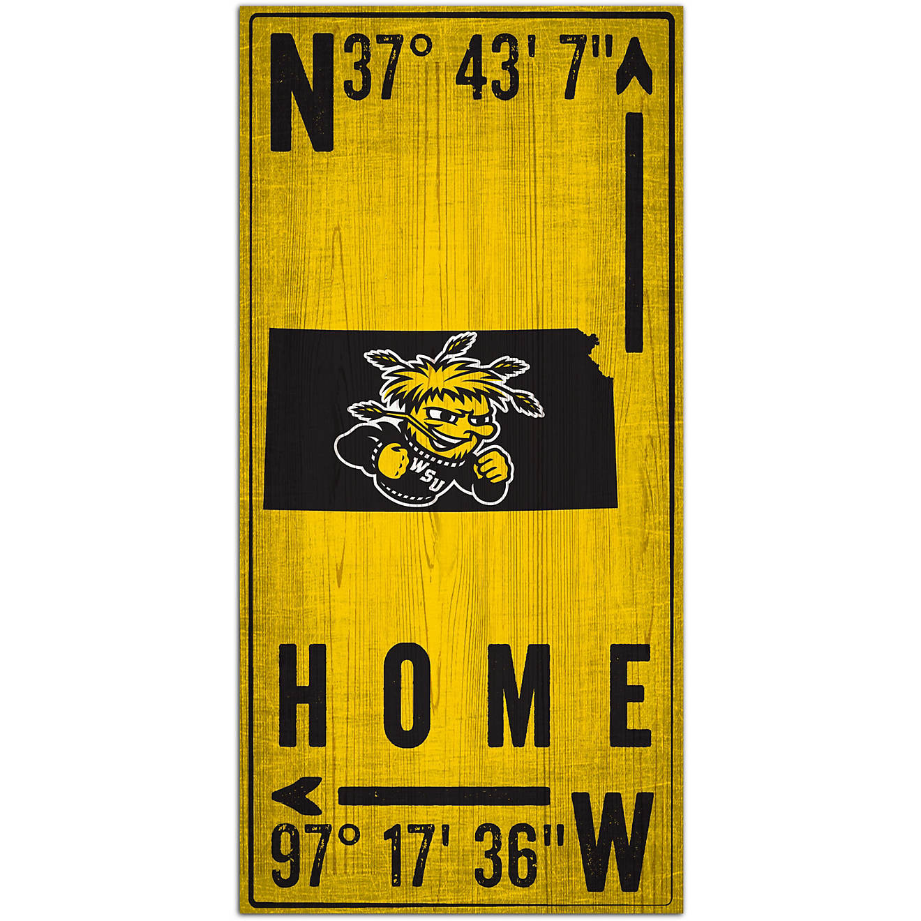 Fan Creations Wichita State University Coordinate 6x12 Sign                                                                      - view number 1