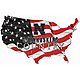 Fan Creations University of Nebraska USA Shape Flag Cutout 12 in x 18 in Sign                                                    - view number 1 selected