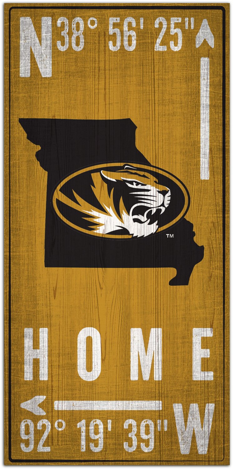 Fan Creations University of Missouri Coordinate 6x12 Sign