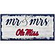 Fan Creations University of Mississippi Script Mr. and Mrs. 6 in x 12 in Sign                                                    - view number 1 selected