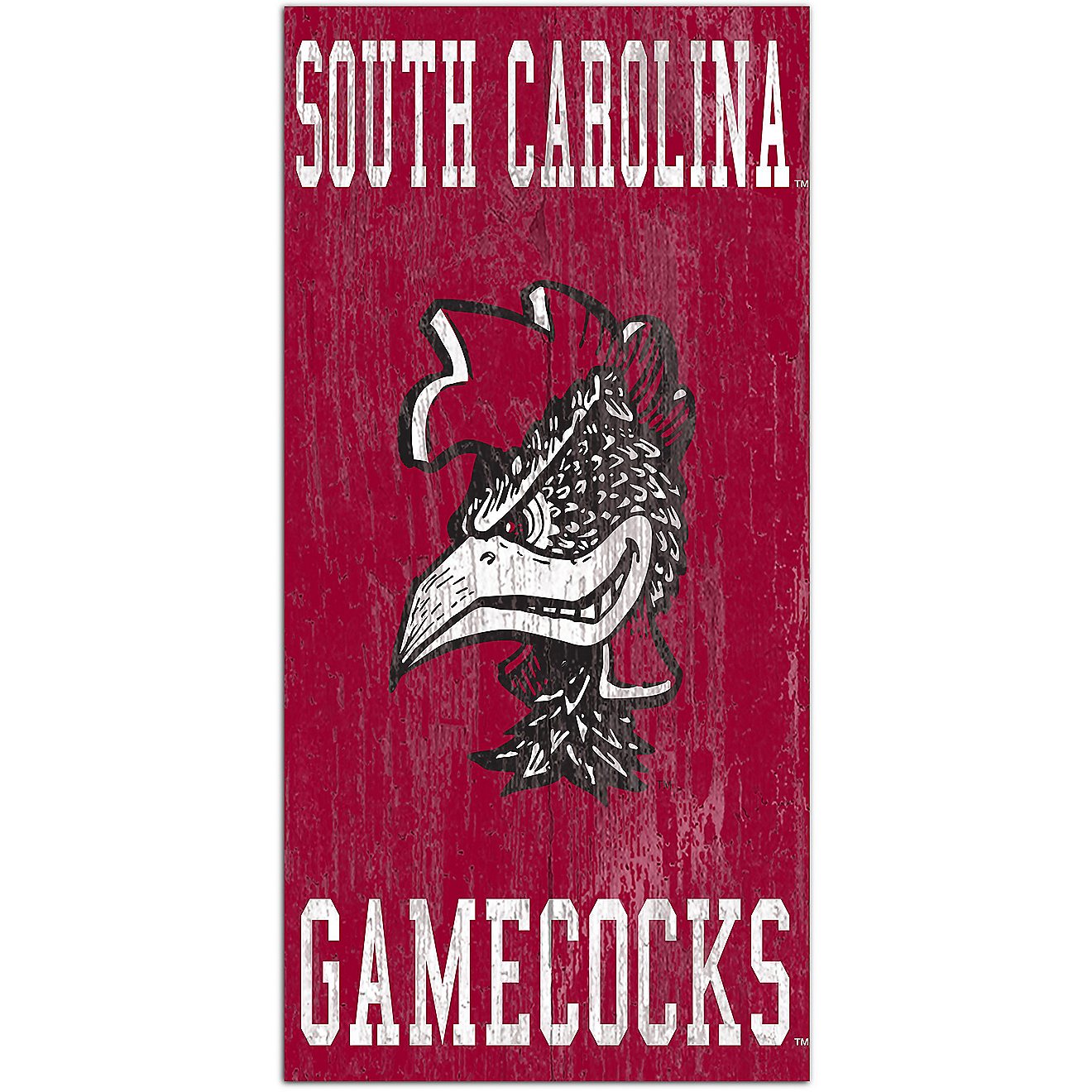 Fan Creations University of South Carolina Heritage Distressed Logo 6x12 Wall Decor                                              - view number 1