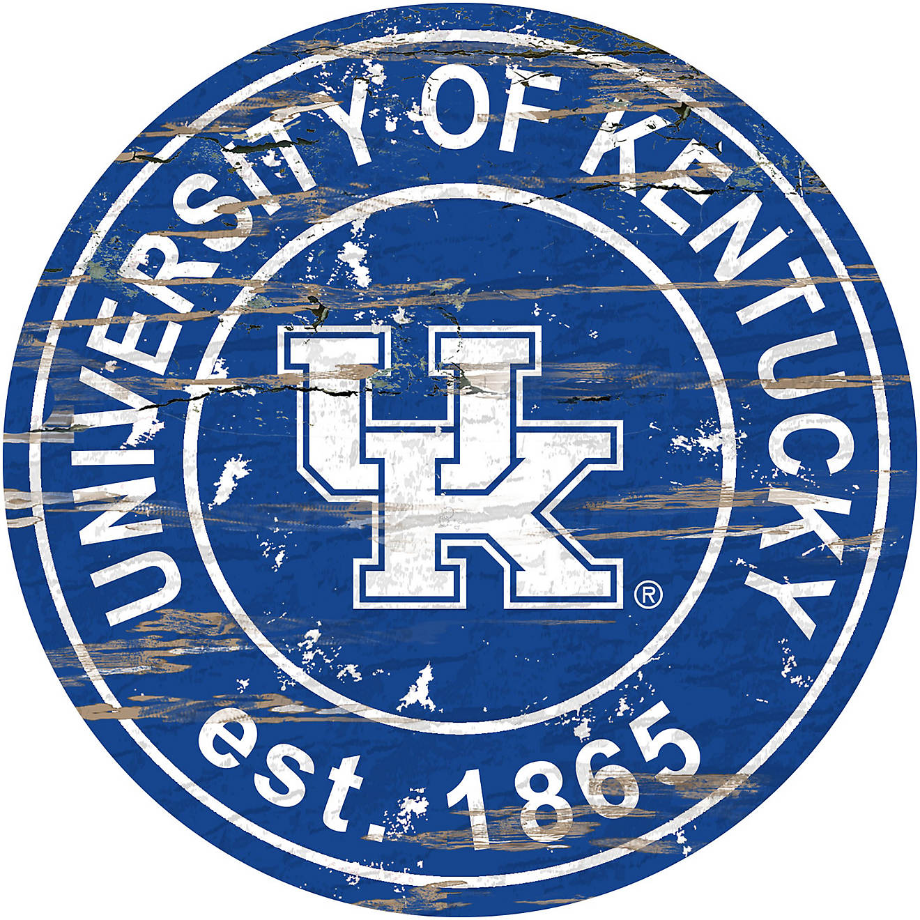 Fan Creations University of Kentucky Distressed Round Sign                                                                       - view number 1