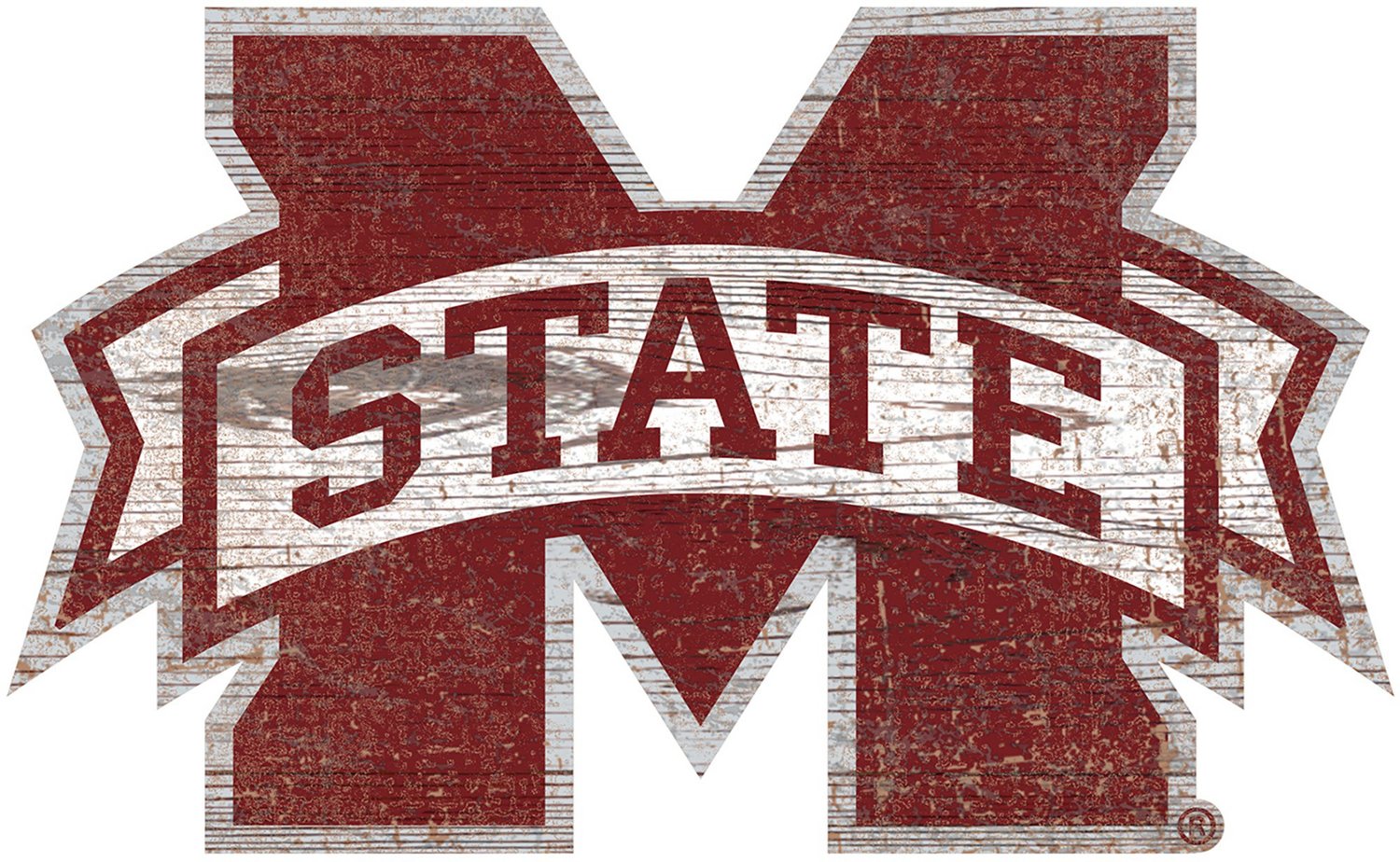 Fan Creations Mississippi State University Distressed Logo Cutout Sign |  Academy