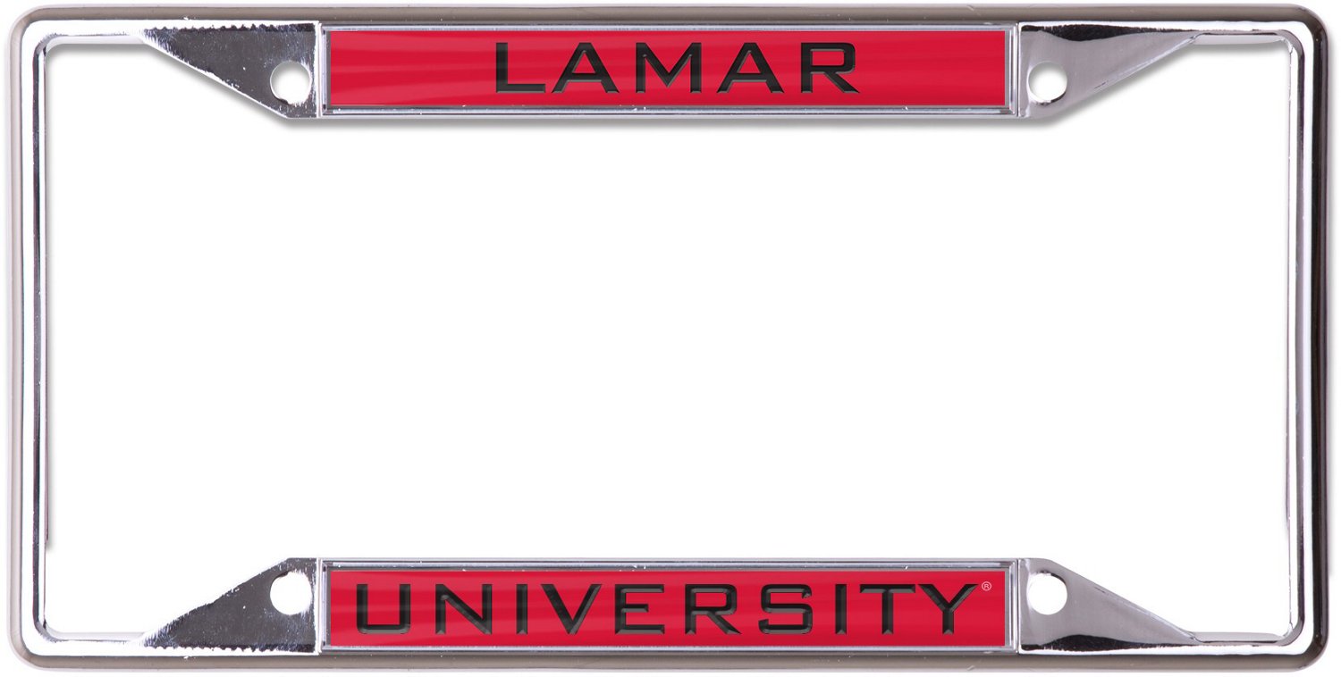 WinCraft Lamar University Acrylic Mirror Logo License Plate
