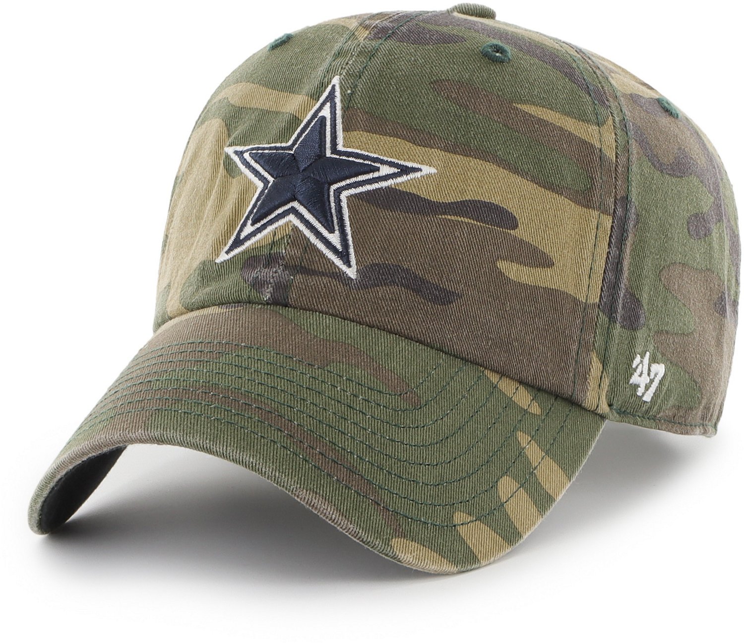 '47 Dallas Cowboys Camo Clean Up Cap