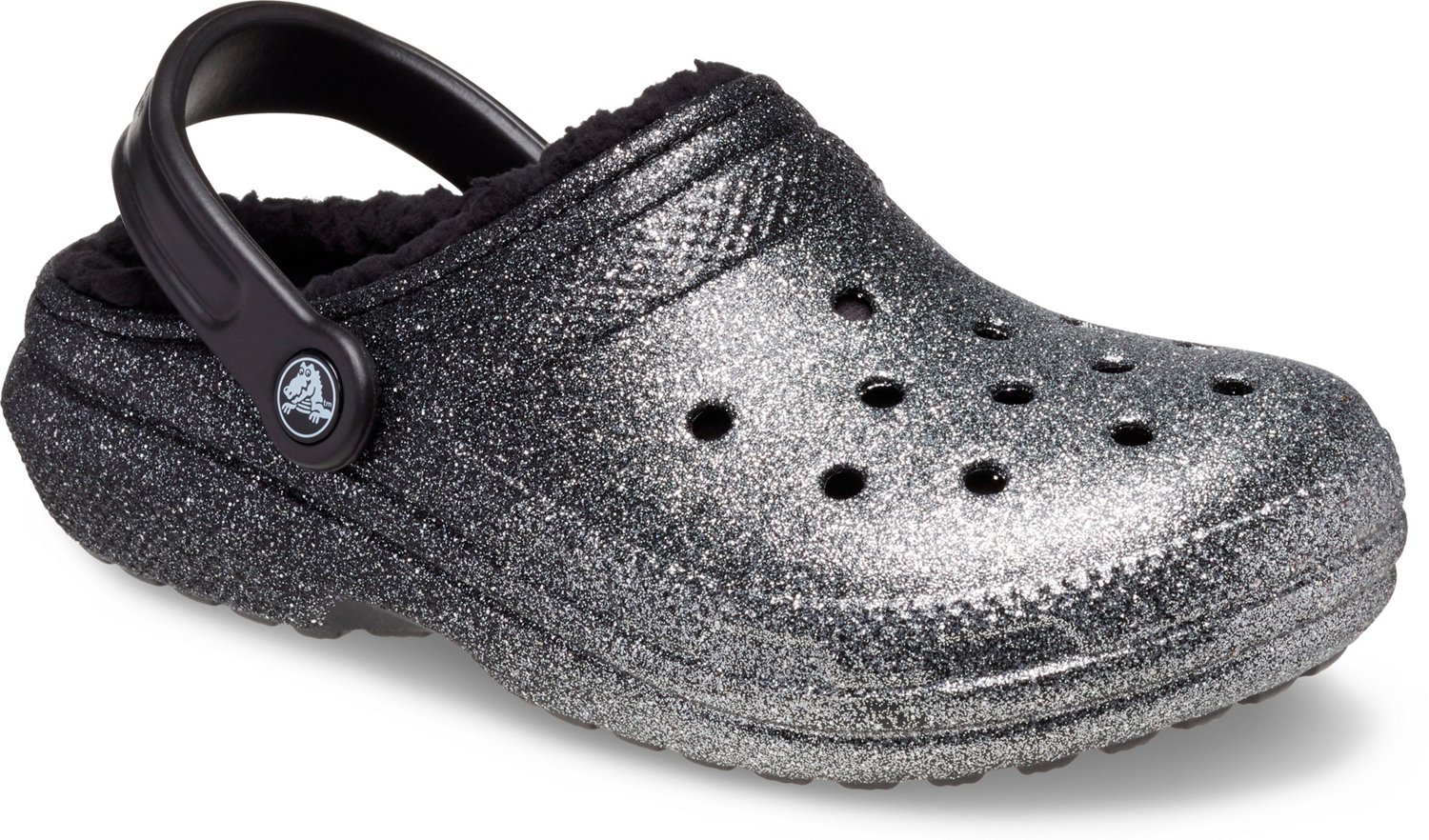 Crocs Adults Classic Lined Glitter Clogs Academy