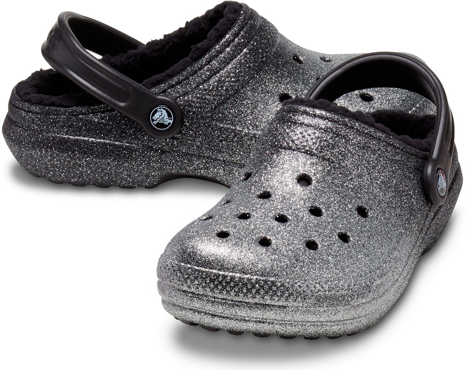 Crocs Adults Classic Lined Glitter Clogs | Academy