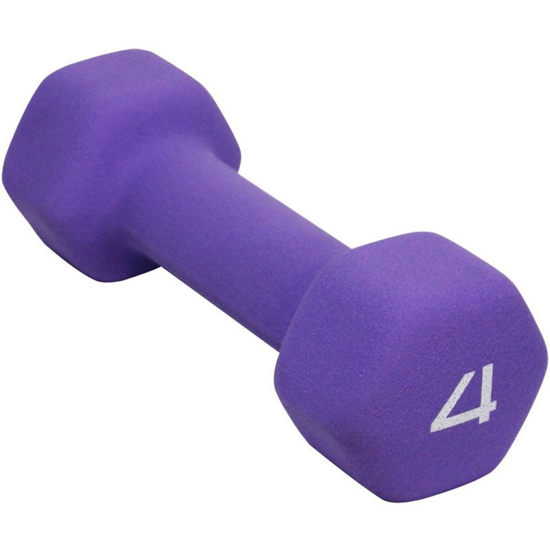 CAP Barbell Neoprene Dumbbell Purple, 4 Lbs - Free Weights/Bulk at Academy Sports