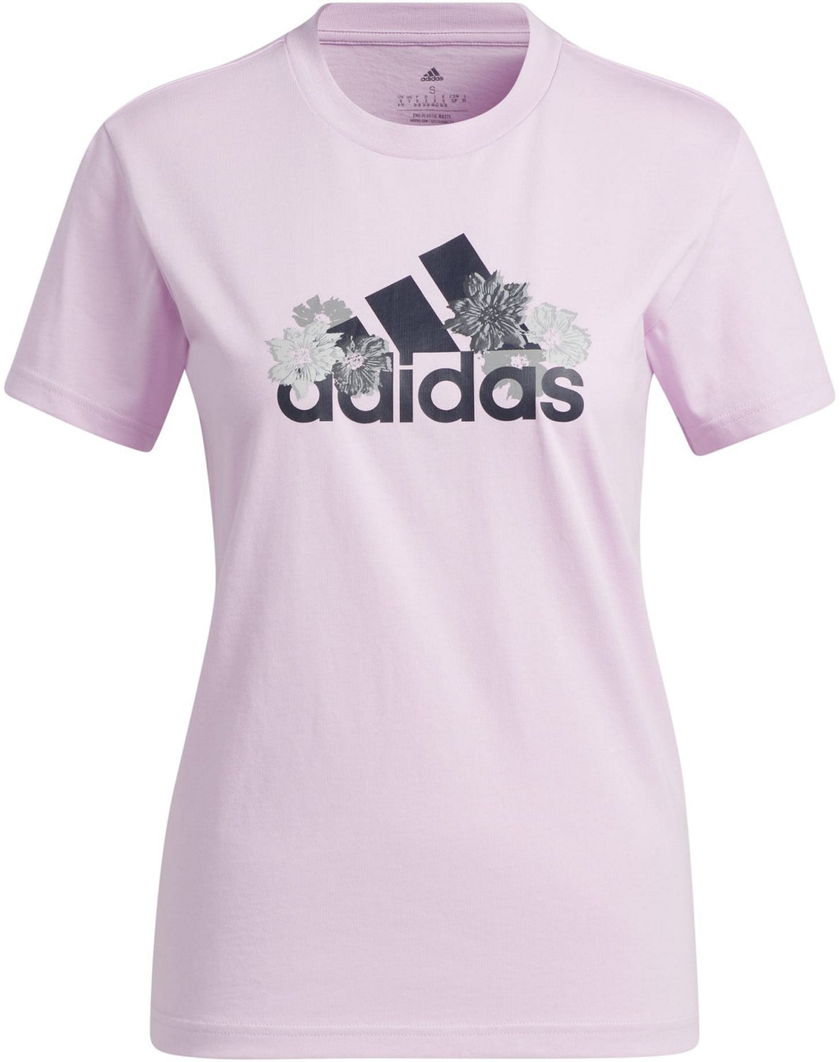 adidas Women’s Badge of Sport Floral T-shirt - view number 4