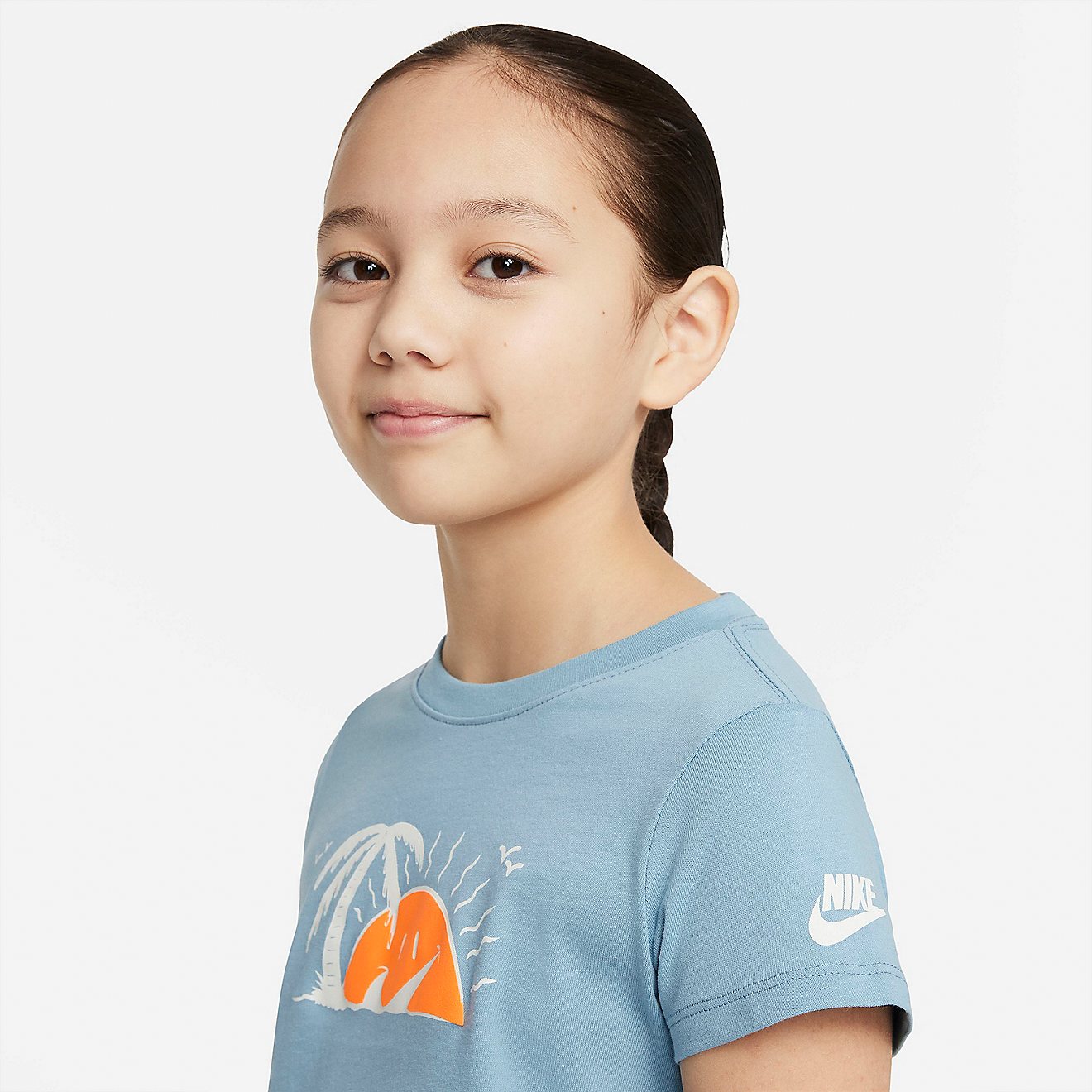 Nike Girls’ Sportswear Sun Swoosh Cropped T-shirt | Academy