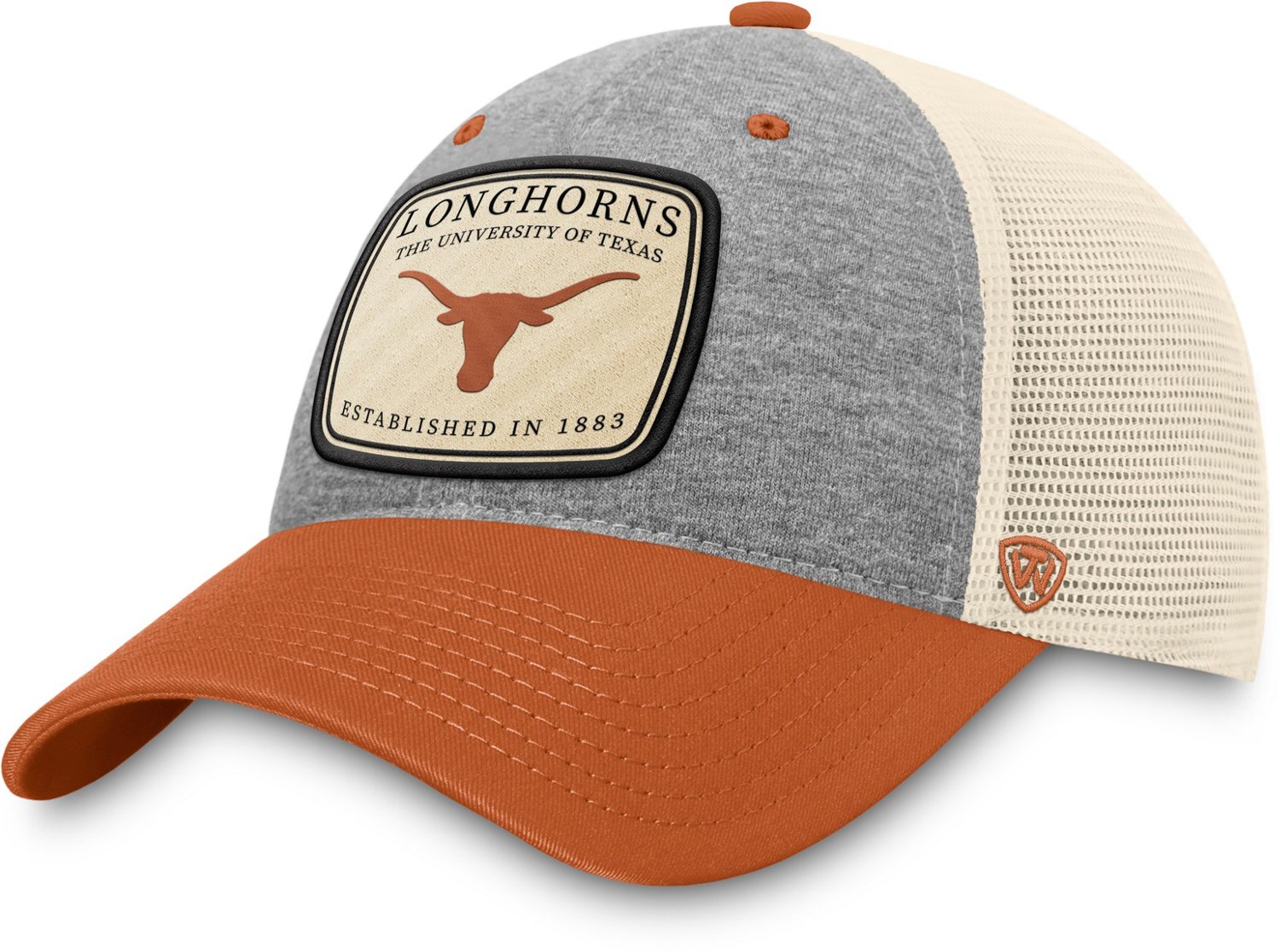 Top of the World Adults' University of Texas Chev 3Tone Adjustable Cap ...